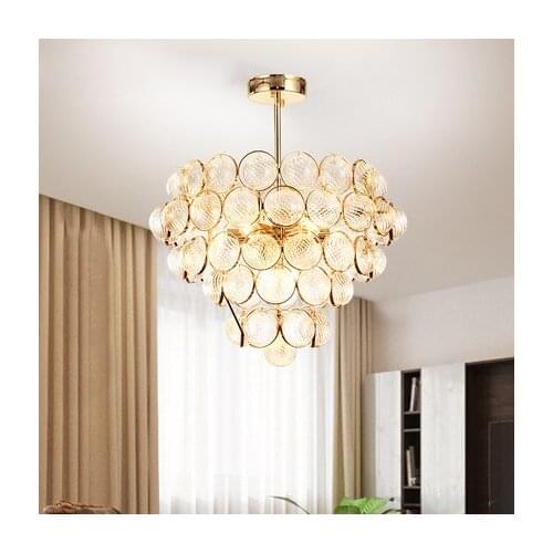 Modern Gold Chandeliers Lights Fixture Glass Balls Chandelier LED Lights Living Room Bed Room Lamp 3 White Light Colors Dimmable
