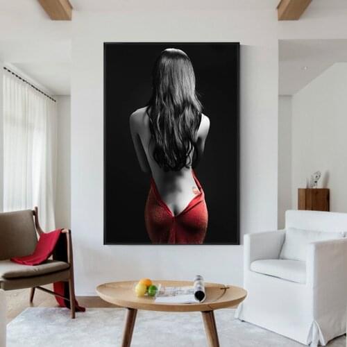Modern Half Nude Women Canvas Painting Sexy Body Nude Women Poster and Prints Cuadros Wall Pictures for Living Room Home Decor
