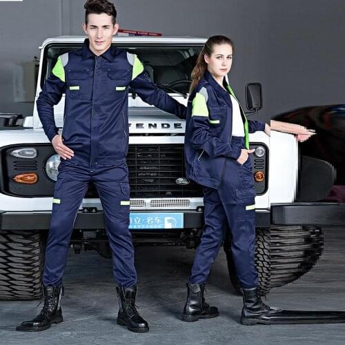 Working clothing workwear clothes men women long sleeves workmen uniform car workshop working suit mechanical repairmen overalls