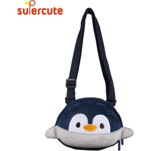 SUPERCUTE cute Penguin kids bag 3D cartoon bag for kids outdoors small crossbody kids storage bag for boys & girls children bag