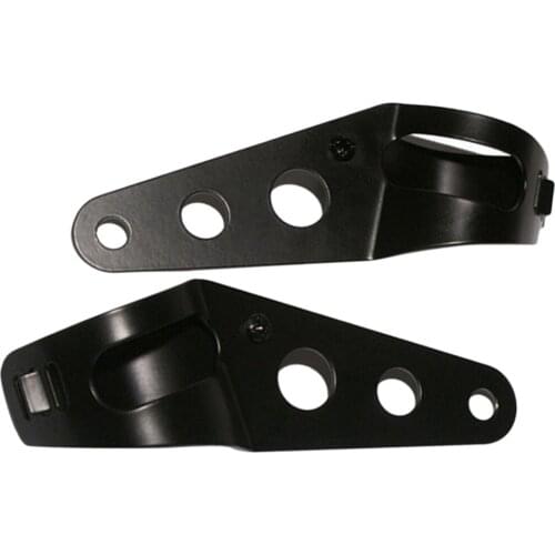 Universal Motorcycle Headlight Lamp Mount Bracket Housing - Motorbike Mounting Clamps, 2 Colors