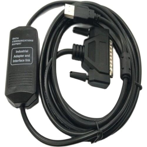 USB-M520 For Mitsubishi PLC Programming Cable Compatible for M520 M500 M64 M60 E60 M70 CNC USB port programming cable 25 pin