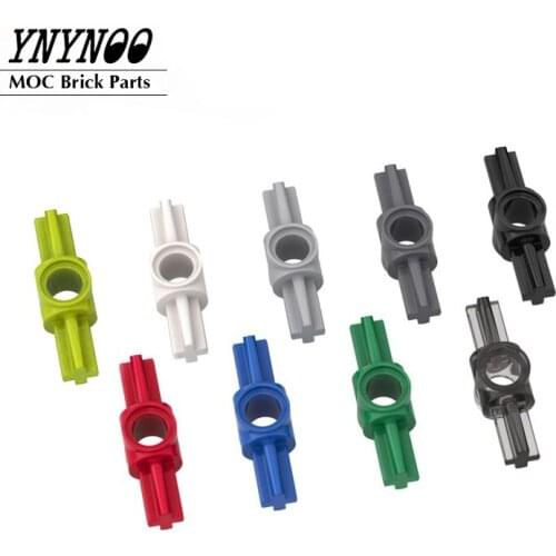 20Pcs/lot High-Tech Connectors MOC Parts 27940 BEAM 1 with 2 CROSS AXLE [180 Degree] Building Block Bricks DIY Toys Parts