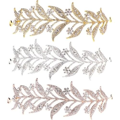 NEW Leaf Style Crown Bride Wedding Tiara Princess Jewelry Women Luxury Queen Decor
