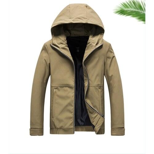 2019 Big size CLOTHING Fashion men hooded jacket zipper outwear spring autumn casual blouse for men plus size tops M-4XL