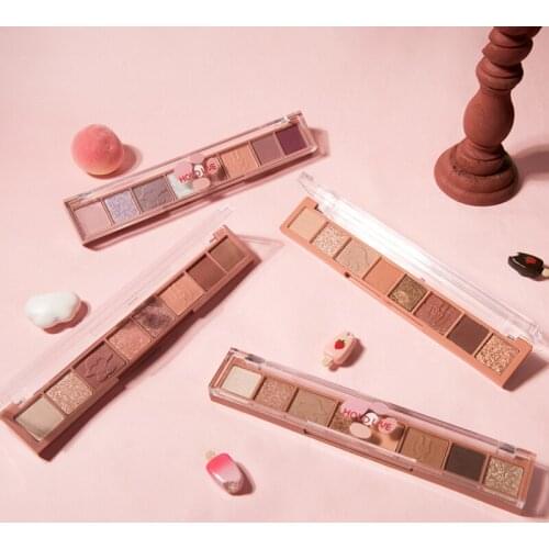 8Colors Matte Eye Shadow Palette Pearlescent Brighten Natural Easy To Wear Waterproof Long Lasting Skin-friendly Eyeshadow TSLM1