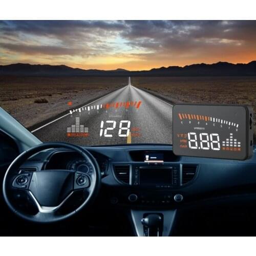 Universal X5 HUD Head Up Display Car GPS Car Styling OBD2 Digital speedometer Over-speed Alarm Windshield Projector dfdf