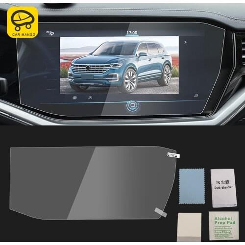 CarManGo for Volkswagen Touareg 2018-2020 Car Navigation Dashboard Monitor Screen Protector Glass Film Trim Sticker Accessories