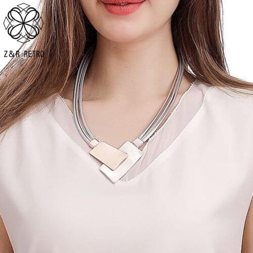 Trend Chains Collar Necklace Suspension Geometry Pendants for Women Costume Jewelry Vintage Goth Accessories Kpop Unusual Things