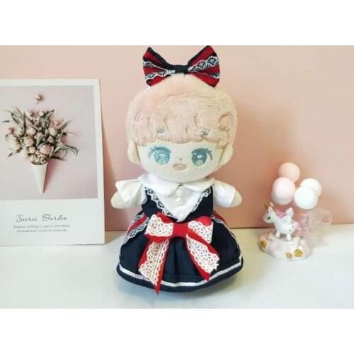 Cosmile Original Hand-made 20cm Doll Clothes Clothing Bowknot Outfits Skirt For 20cm Plush Doll Toy Stuffed Cos Cute Xmas Gift C