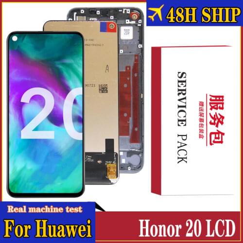Original Screen for Huawei Honor 20 LCD Display Digitizer Assembly Touch Display Apply to honor 20 YAL-L2 YAL-AL00 Display