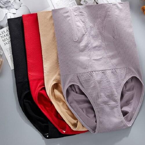 Women Breathable High Waist Shaping Panties Slimming Shapewear Underwear Bodysuits Sexy Seamless Waist Trainer Panties Plus Size