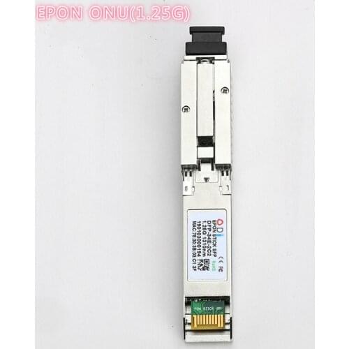 EPON SFP ONU Tx 1310/1490nm 20km SC Transceiver stick with MAC pon module for OLT switch for HUAWEI/ Cisco/XIAOMI Fiber