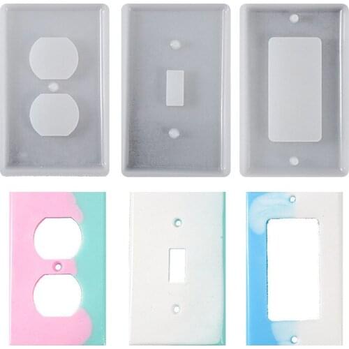 Food Grade Panel Fondant Mold Diy Handmade Switch Panel Silicone Mold Wall Plates Switch Resin Mold Diy Decorative Molds