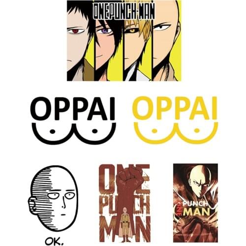 Hot Anime patch ONE PUNCH-MAN clothing patches iron sticker for clothing Stripe for jacket Appliques on clothes