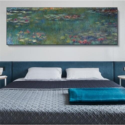 Monet Water Lilies Oil Paintings Reproductions Print On Canvas Art Prints Famous Artwork By Monet Wall Pictures Home Decor