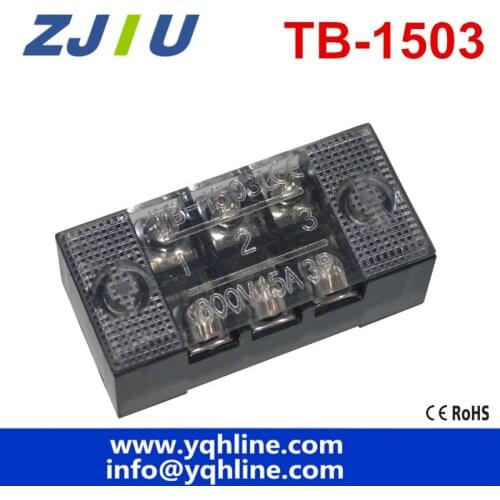 Terminal blocks TB-1503(15A 3P) Patch panel Wiring row junction box General Terminals Fixed Wiring Board Wire Connector Board