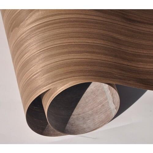 Greenland Smoked Oak Composite Wood Veneer 24" x 96" With Fleece Backing Raw 0.26MM Thickness For Wallcovering Cabinets