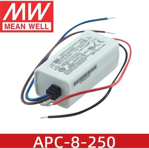 MEANWELL APC-8-250 250mA Constant current LED Driver meanwell 8W Single Output LED Switching Power Supply