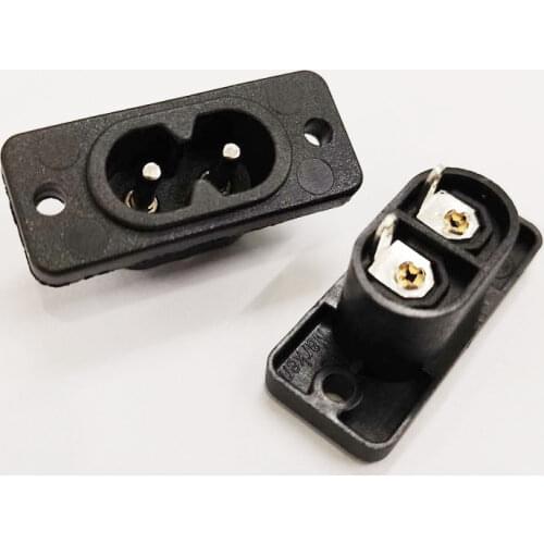 NCHTEK 250V 2.5A IEC 320 C8 2Pin Male Socket Soldering AC Power Connector/Free DHL Shipping/300PCS