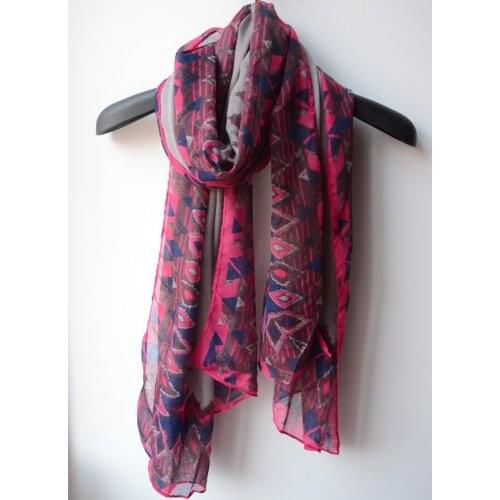 2021 Newest Women Geometry Printed Scarf Cotton Scarf Shawls Wraps Hijabs