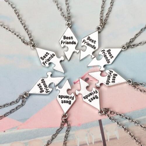 2020 New Men And Women Jewellery Necklace BFF Friendship Best Friend Letter Pendant Necklace As Jewelry Gift