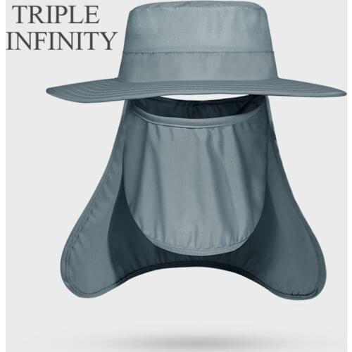 New Mens Panama Hat Summer Sun-proof Detachable Fishing Hat Anti-mosquito Wind-proof Durable Breathable Beach Bucket Hat Visor