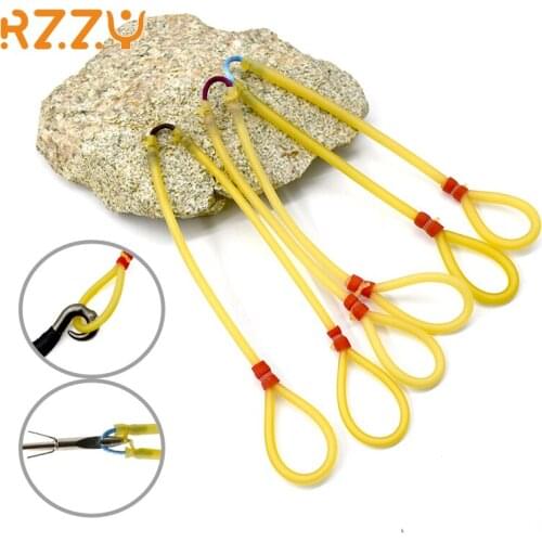 3/6/9 Pcs 1745/2050/3060 Round Rubber Bands Elasticity Natural Latex for Shooting Fish Slingshot Catapult Hunting Accessories
