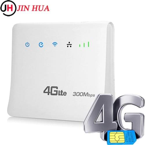 LTE CPE Wifi Routers 4g Modem Wifi Sim Card Unlocked Mobile Hotspots Wireless Broadband Repeater 300Mbps Router With LAN Port