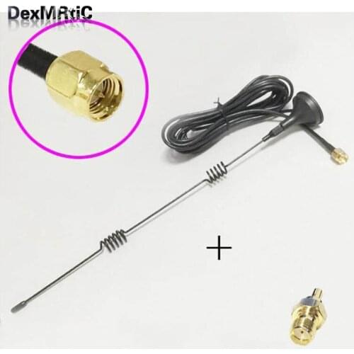 3G Antenna 5dBi 800-2170 MHZ magnetic base 3M extension cable SMA male +SMA Female switch CRC9 Male RF Coax Adapter convertor