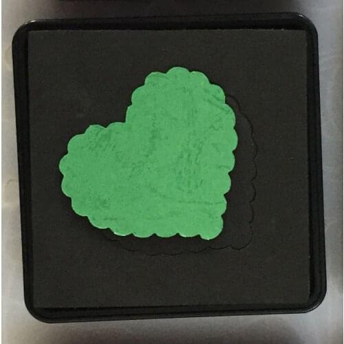 Scalope heart die cuts scrapbooking quliting 15.8mm thick 4x4inch