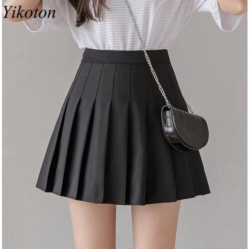 Женские плиссированные юбки YIKOTON China At AliExpress