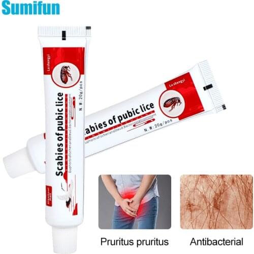 1/2/3pcs Anti-Itching Ointment Pubic Lice Herbs Antibacterial Cream Treatment Scabies Mite Psoriasis Head Lice Removal Skin Care