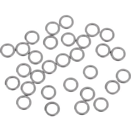 30 Pcs Stainless Steel Fishing Rig Ring Terminal Tackle Round Boilie Bait Rings Fishing Tools