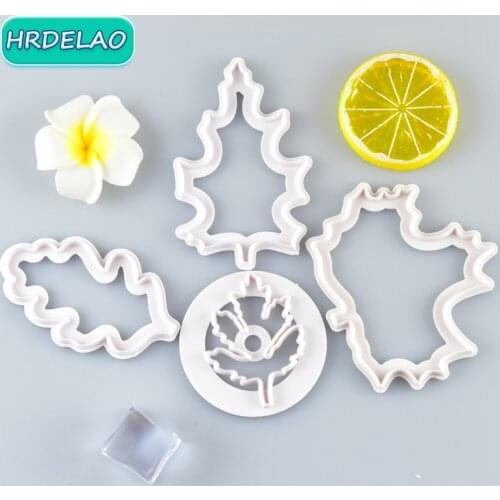 4pcs Creative Play Dough Model Tools Leaves Plasticine Tools Set Clay Cutters Mould Kit Learning Education toy for children Gift