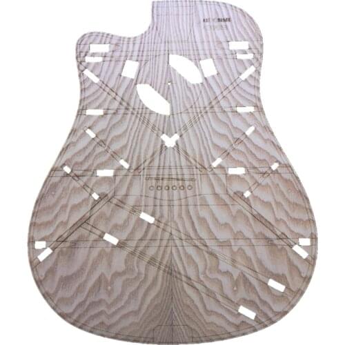 41inch Wood D Type Corner Folk Guitar Body Template Accurate DIY Making Mold