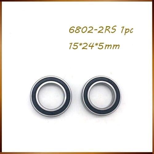 ABEC 6802rs deep groving 15x24x5 mm ABEC ( 1 PC ) Bicycle Bottom Brackets & Spares 6802RS Ball Bearings