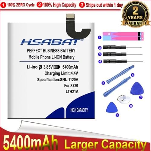 HSABAT New Arrived 5400mAh Battery for Letv LTH21A Le Max 2 X820 Le Max2 5.7inch X821 LeMax2 X822 X829 Batteries