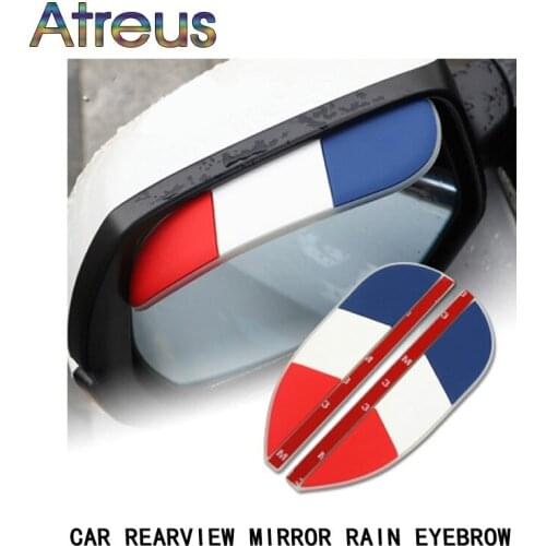 Car Styling Rear view Mirror sticker soft rubber rain eyebrow for BMW E46 E90 E60 E39 E36 F30 F10 F20 X5 E70 E53 E30 M E87 G30
