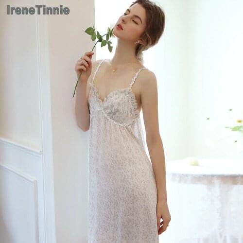 IreneTinnie Women's Silk Nightgowns