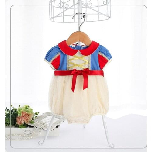 Baby Girls Clothes Costume Princess Newborn Baby Romper Summer Overalls Girls Jumpsuit For 1St Birthday Party Baby Clothes Lace