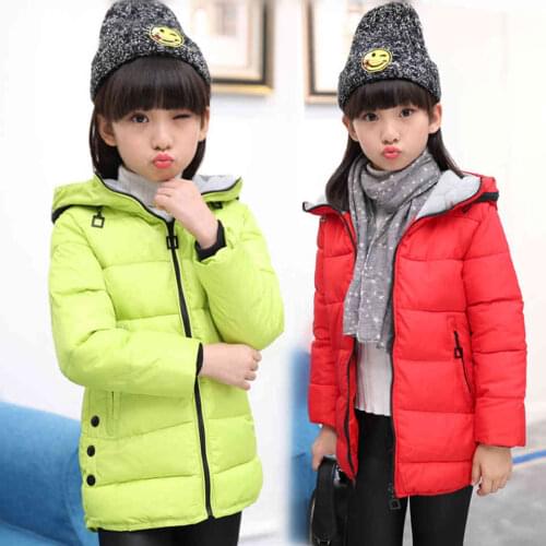 Girls Winter Coats Jacket for Girls Clothes Cotton Padded Hooded Kids Coat Children Clothing Girl Parkas Enfant Jackets & Coats
