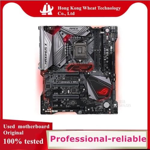 For ASUS ROG MAXIMUS X APEX Motherboard Socket LGA 1151 DDR4 M.2 nvme ssd For Intel Z370 Original Desktop Used Mainboard