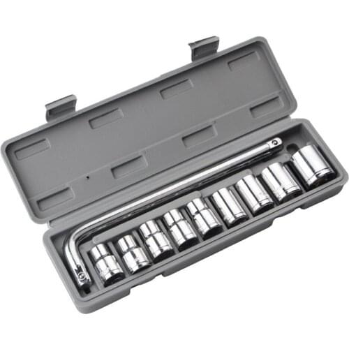 10pcs 8-24MM Drive Socket Wrench Set Hand Tools Socket Hex Safety Socket Wrench Repair Tool Auto Disassembly Repair Tools