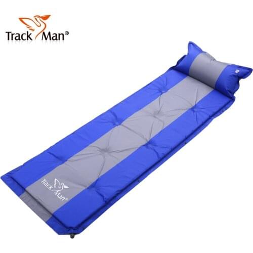 Inflatable Moisture-proof Pad with Pillows Ultralight Portable Air Outdoor Matting Mats Airbed Self-Traveling Bed Mat i Air Beds
