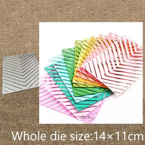 New Design Craft Metal stencil mold Cutting Dies CHEVRON COVER decoration scrapbook die cuts Album Paper Card Craft Embossing