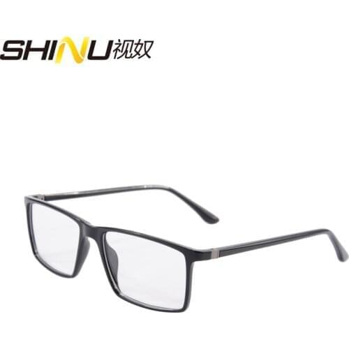 Hot Square TR90 Women Men Optical Glasses Photochromic Prescription Myopia Eyewear Anti Blue Ray Presbyopia Reading Eyeglasses