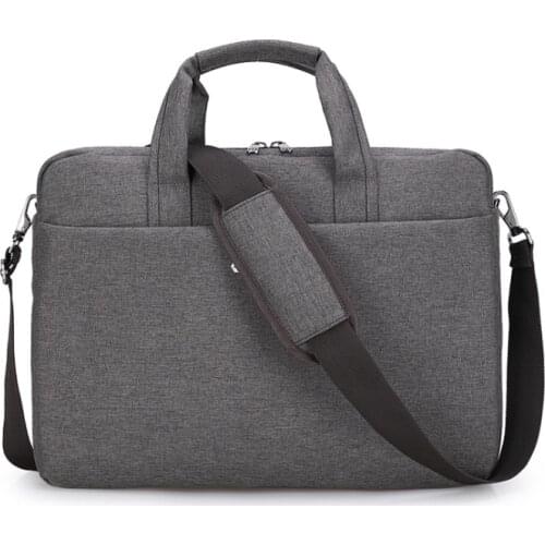 Solid 15 15.6 Inch Waterproof Nylon Laptop Notebook Tablet Bag Bags Case Messenger Shoulder Briefcase for Men Women