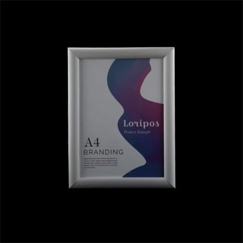 A4 Openable Aluminium Signage Holder Wall Mounted Poster Banner Frame Rack Wall Mounting Photo Frame Picture Literature Display