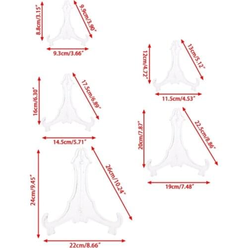 Plastic Display Stand Dish Rack Plate Bowl Picture Frame Photo Pedestal Holder